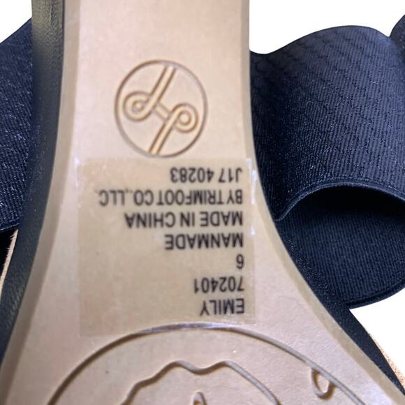 Lindsay Phillips Emily Wedge Slide Sandal Black Size 6  Resortcore NWOT - Picture 6 of 8